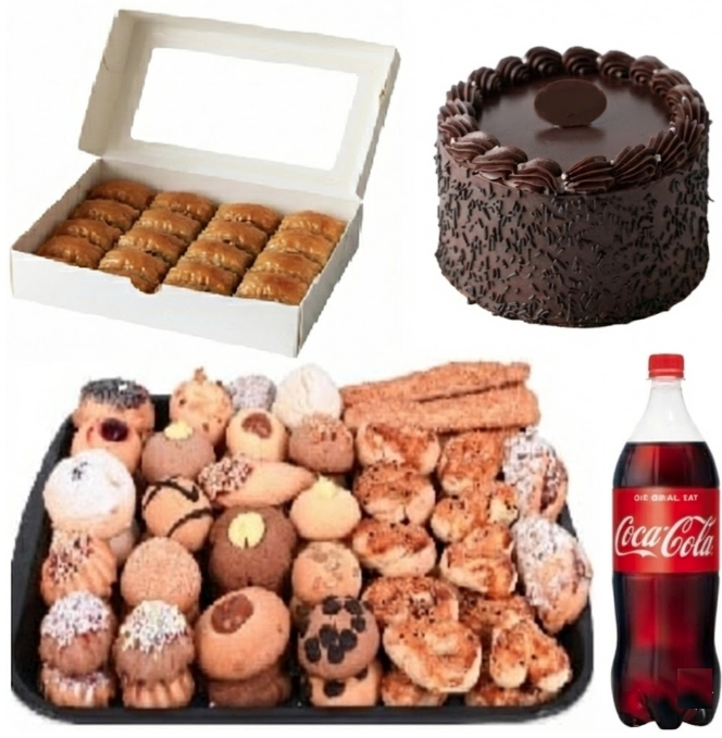 1 Adet 2-3 Kişilik Çikolatalı Yaş Pasta Dahil Menü