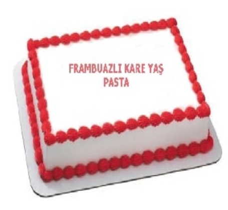 Lezzetli Frambuaz Aromalı 40 Kişilik Yaş Pasta