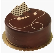 Yoğun Çikolatalı 2-3 Kişilik Yuvarlak Butik Pasta